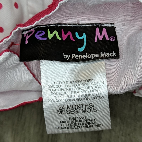 White Dress w/Red Polkadots & Floral Design - Picture 4 of 4